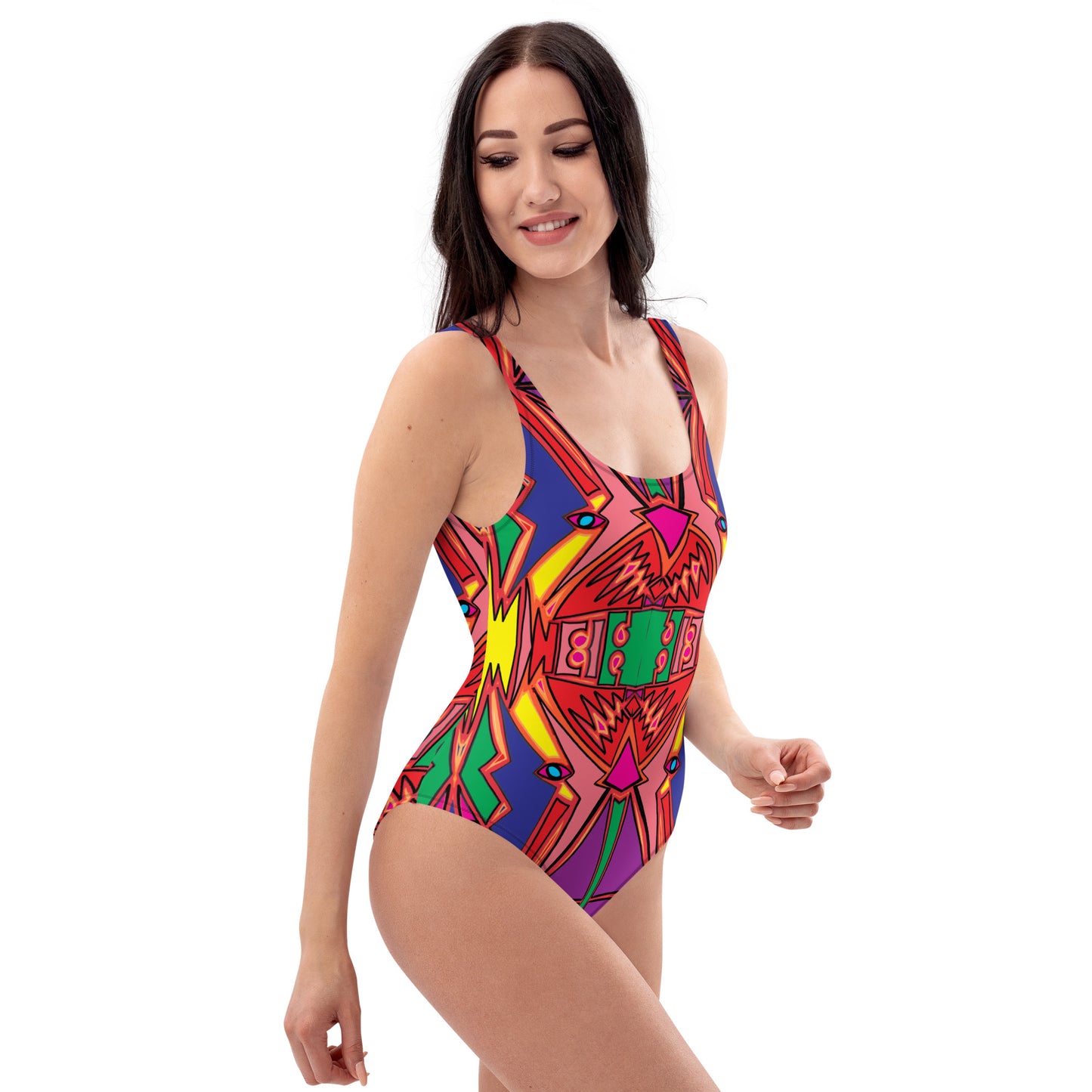 2024 new print One-Piece Swimsuit