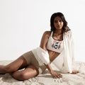 Indigenous design Padded Sports Bra