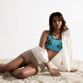 Blue Indigenous Padded Sports Bra