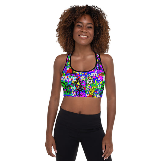 GYM/RAVE Padded Sports Bra