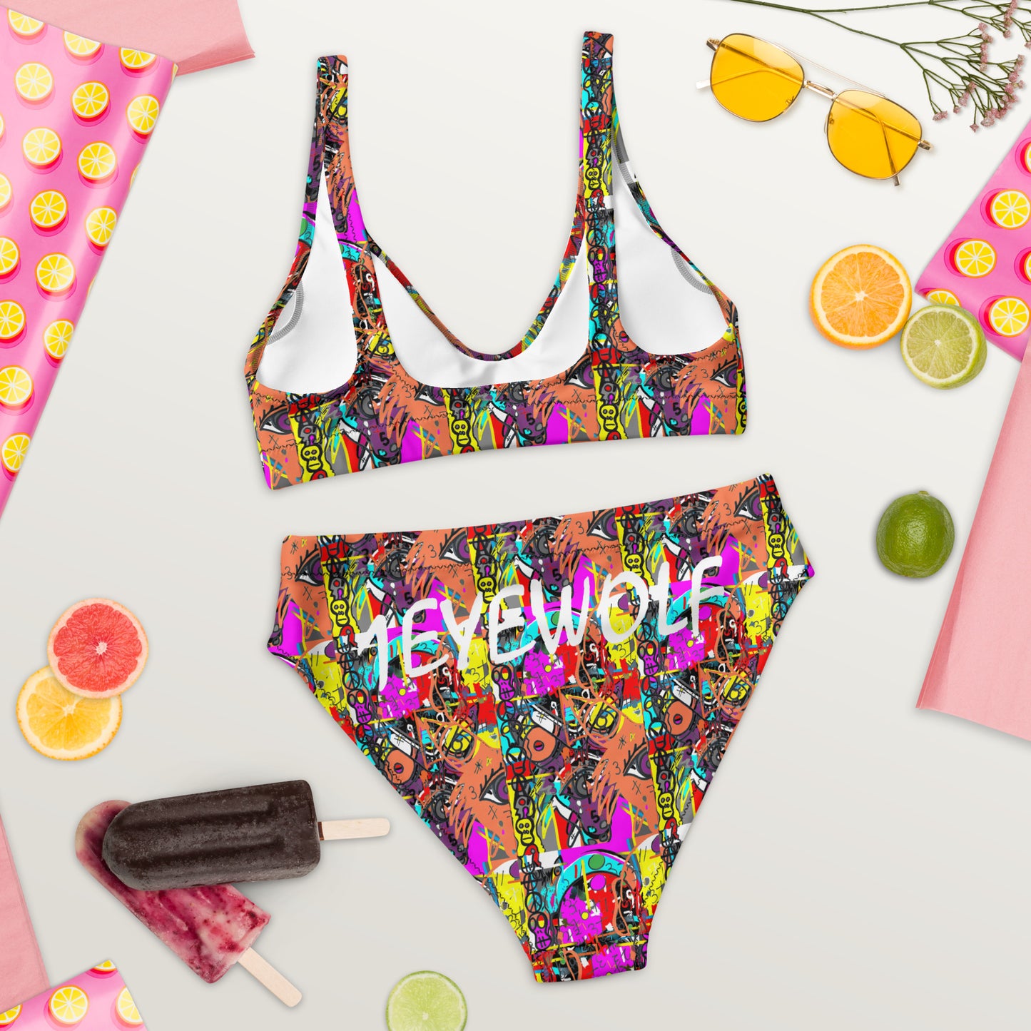 80s Recycled high-waisted bikini
