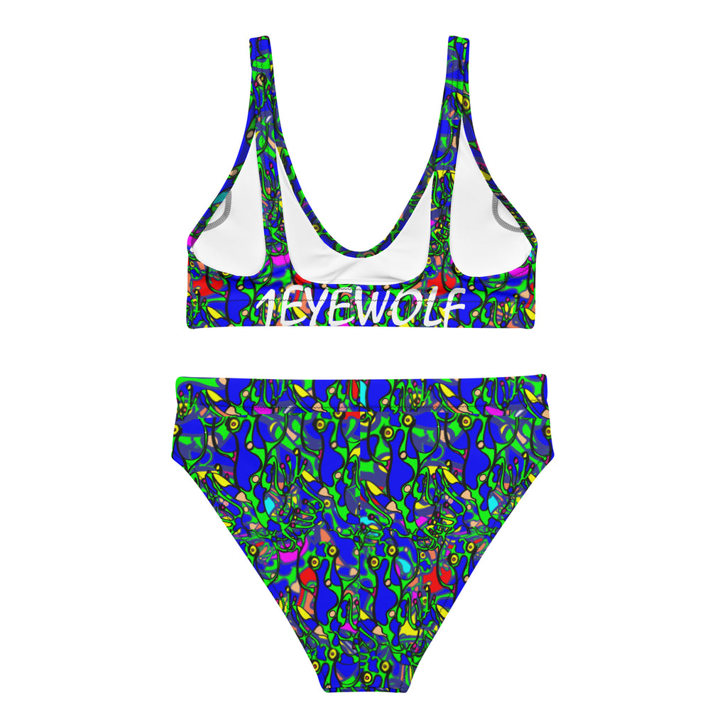 Frogger Recycled high-waisted bikini