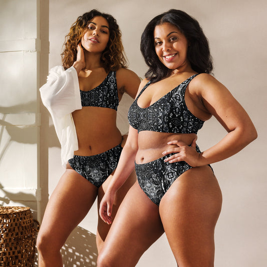 Recycled high-waisted bikini
