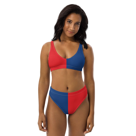 Recycled high-waisted bikini