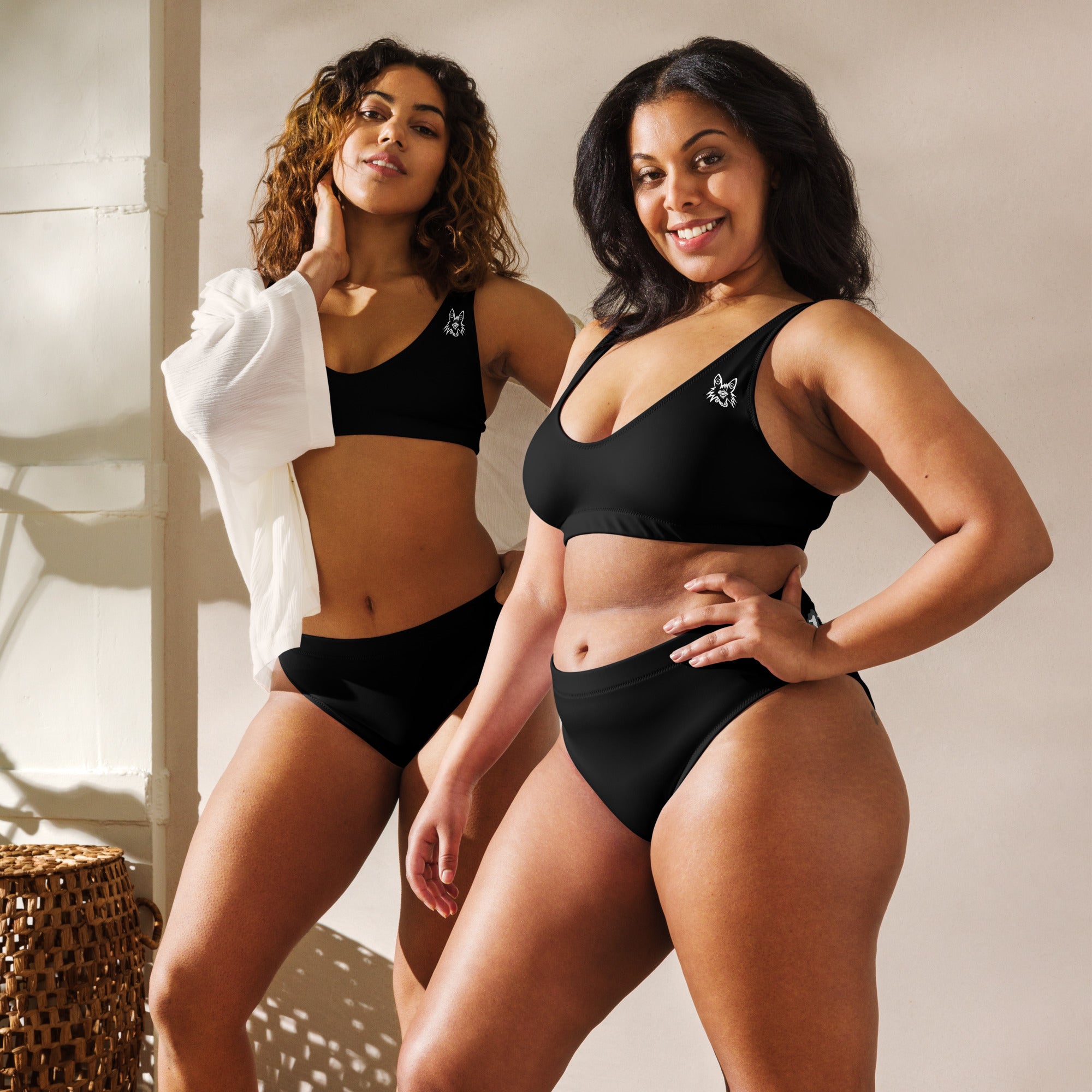 Recycled high-waisted bikini