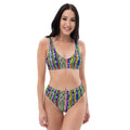 Skulls  Recycled high-waisted bikini