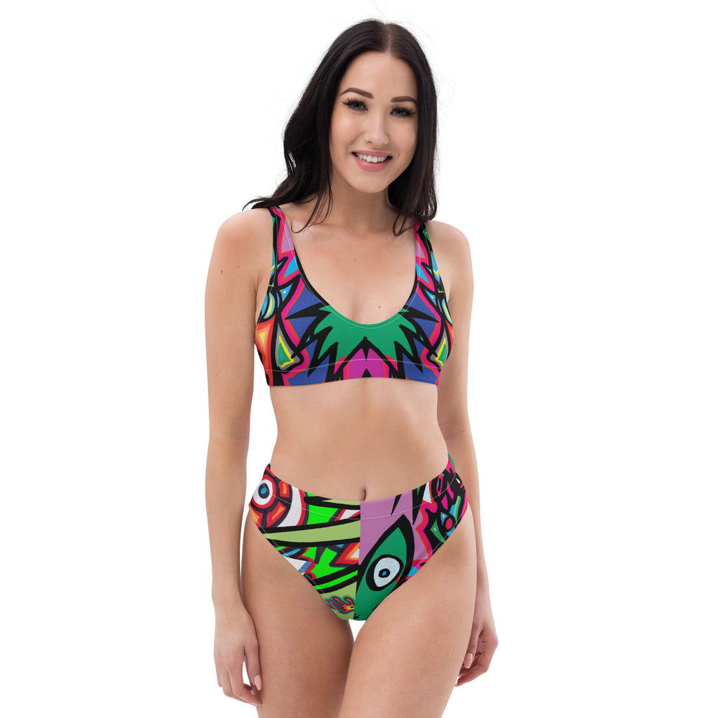 1eyewolf party Recycled high-waisted bikini