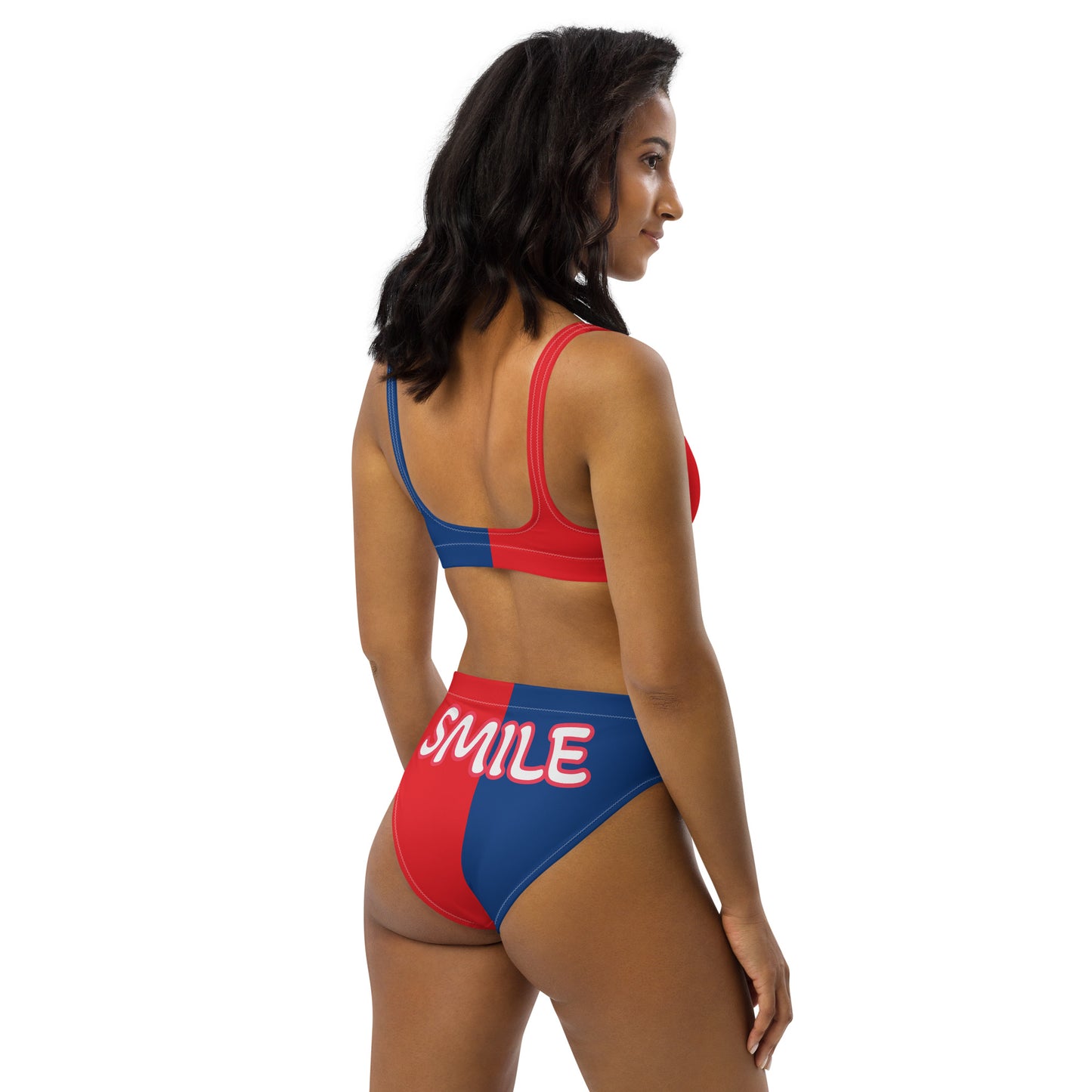 Recycled high-waisted bikini