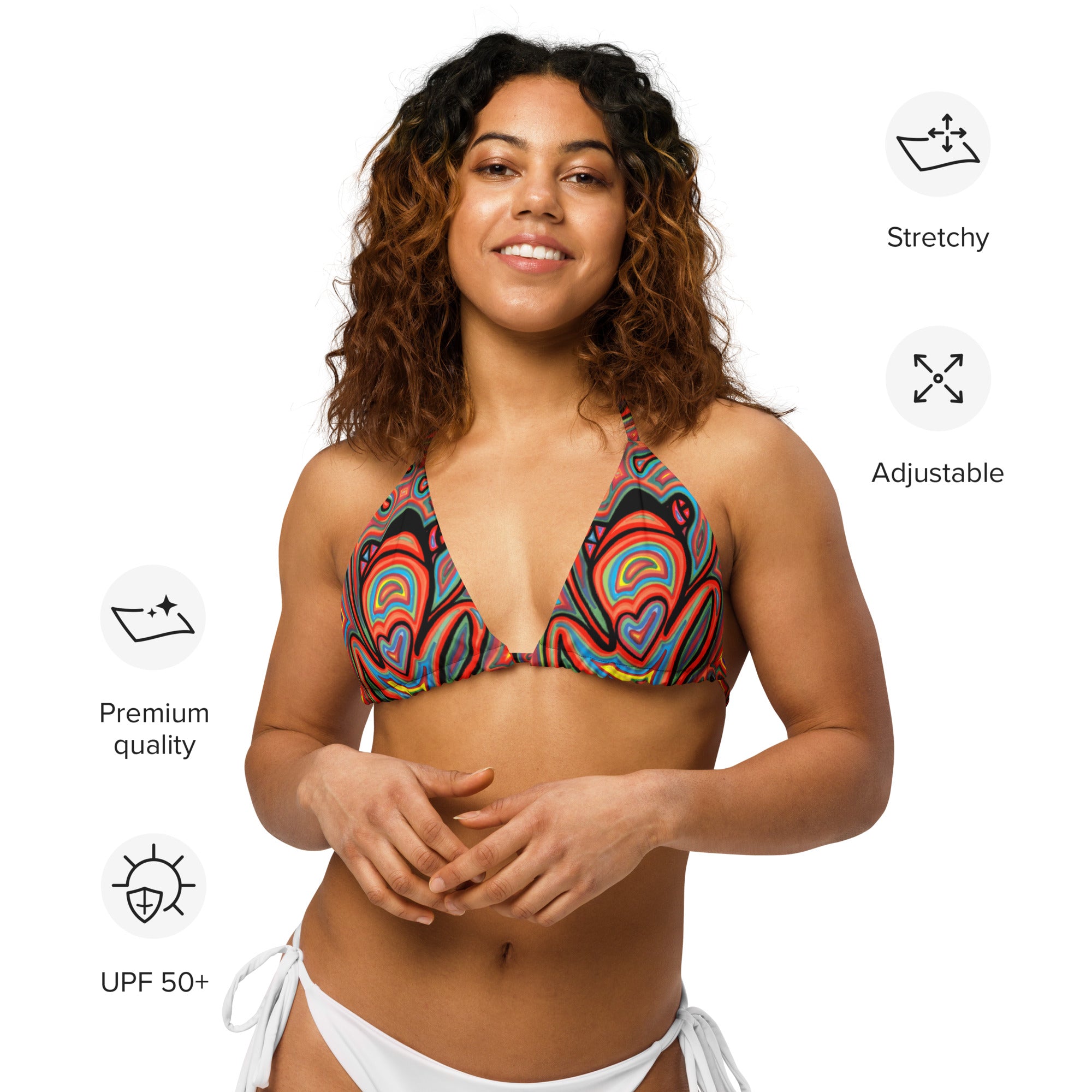 Yogi recycled string bikini top