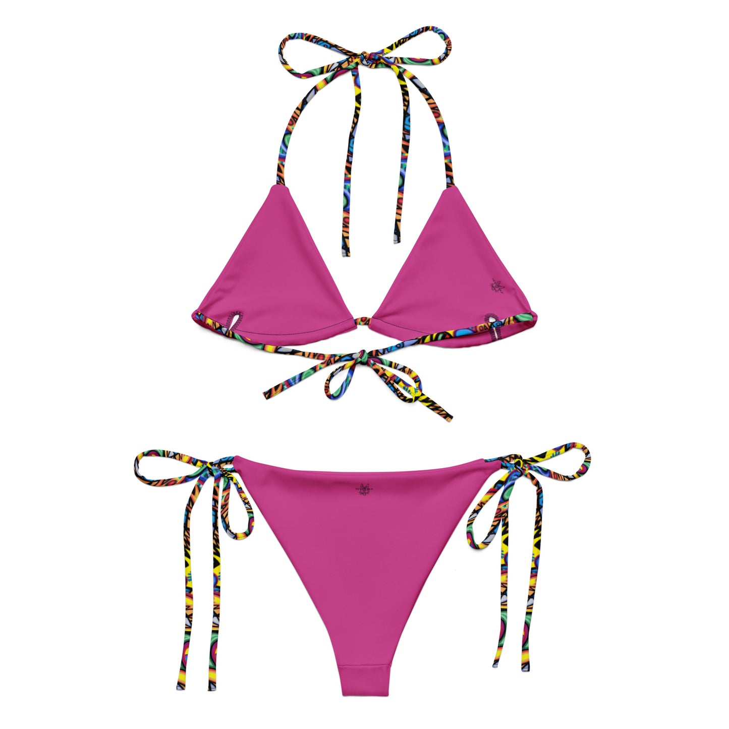 Chaos All-over print recycled string bikini