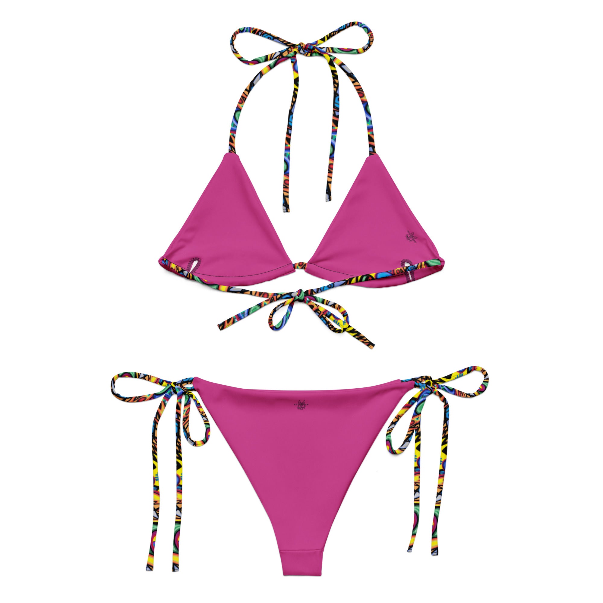 Chaos All-over print recycled string bikini