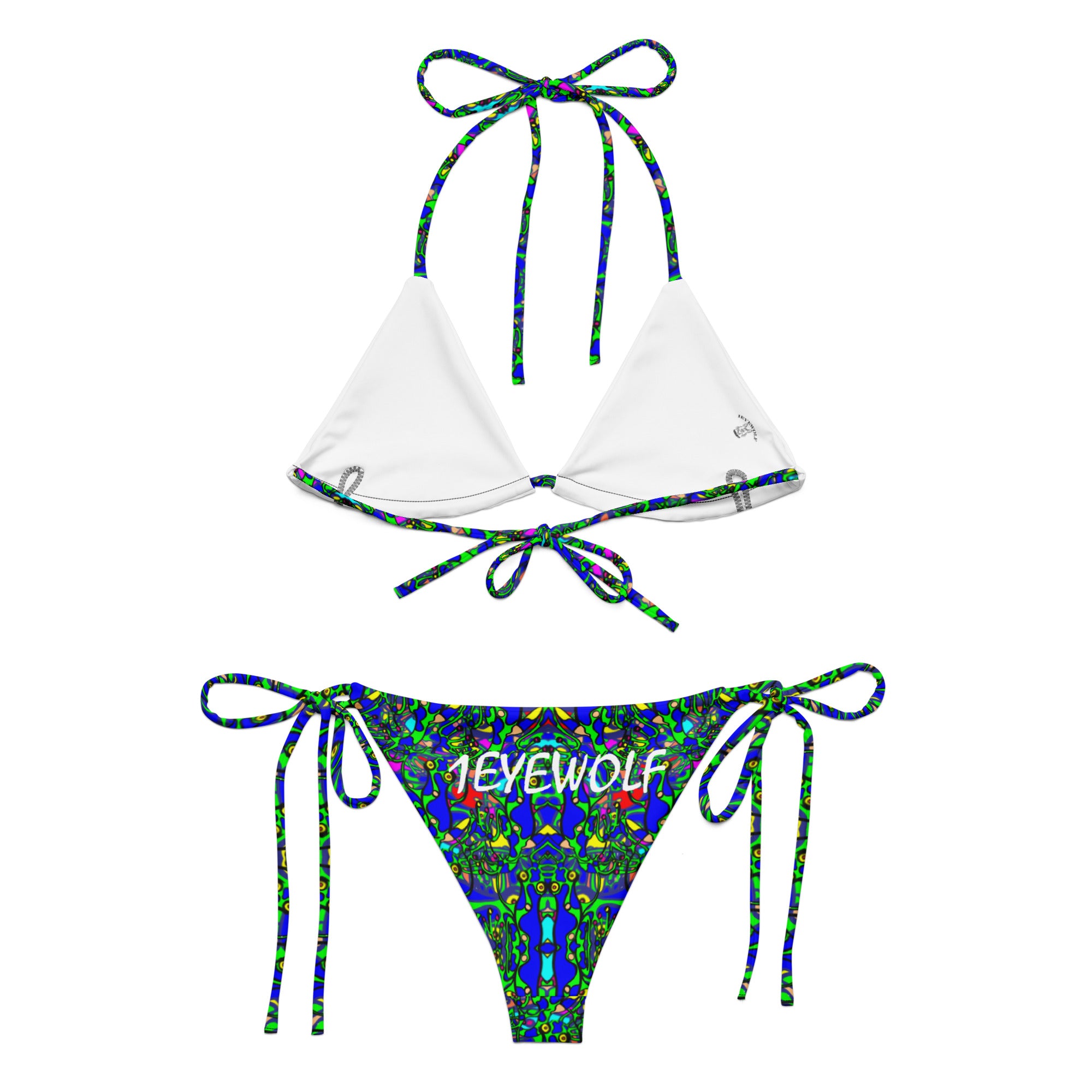 Frogger All-over print recycled string bikini