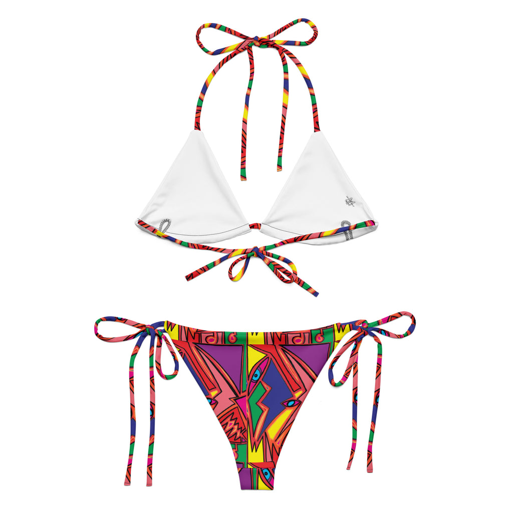 2024 new print All-over print recycled string bikini