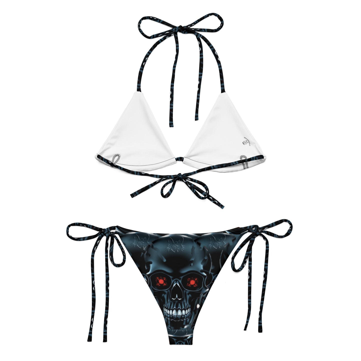 All-over print recycled string bikini
