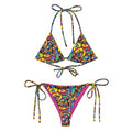 Chaos All-over print recycled string bikini