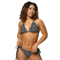 Black & White recycled string bikini