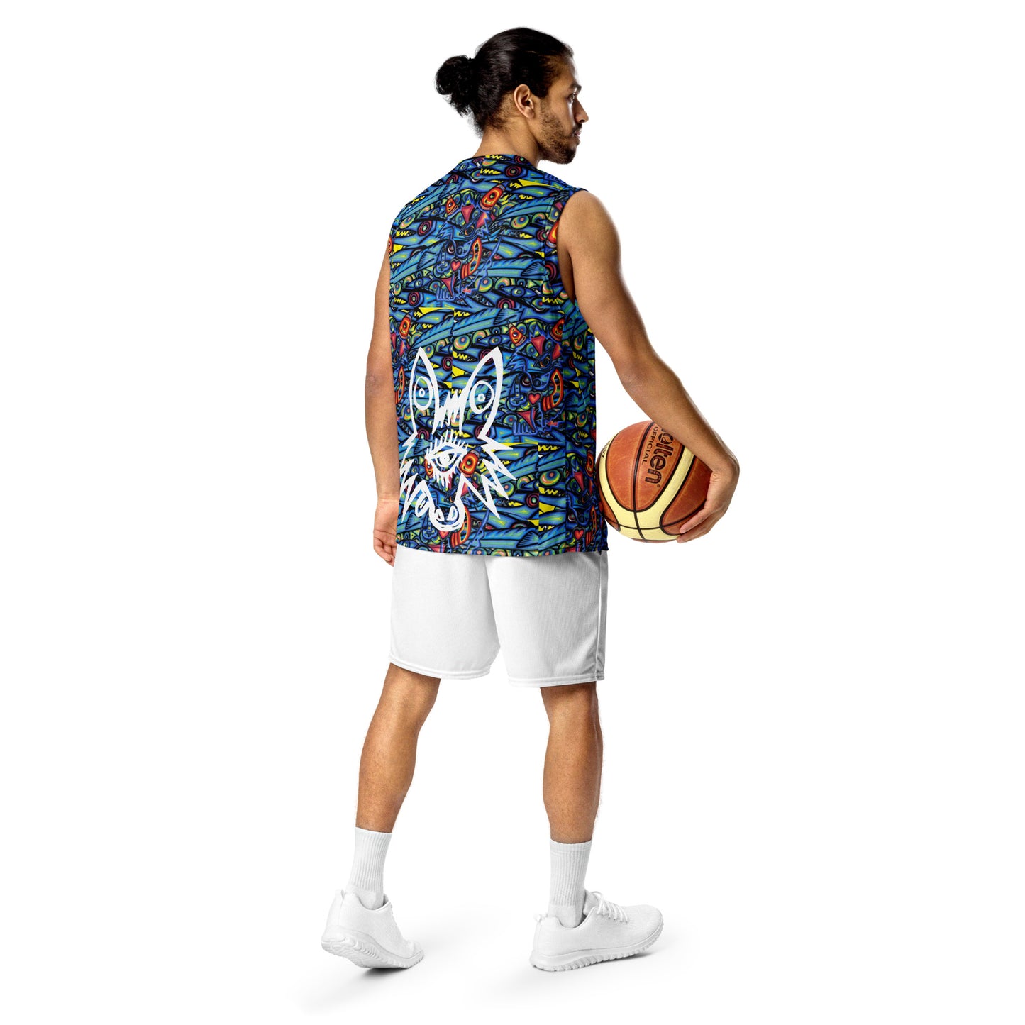 Recycled unisex basketball jersey