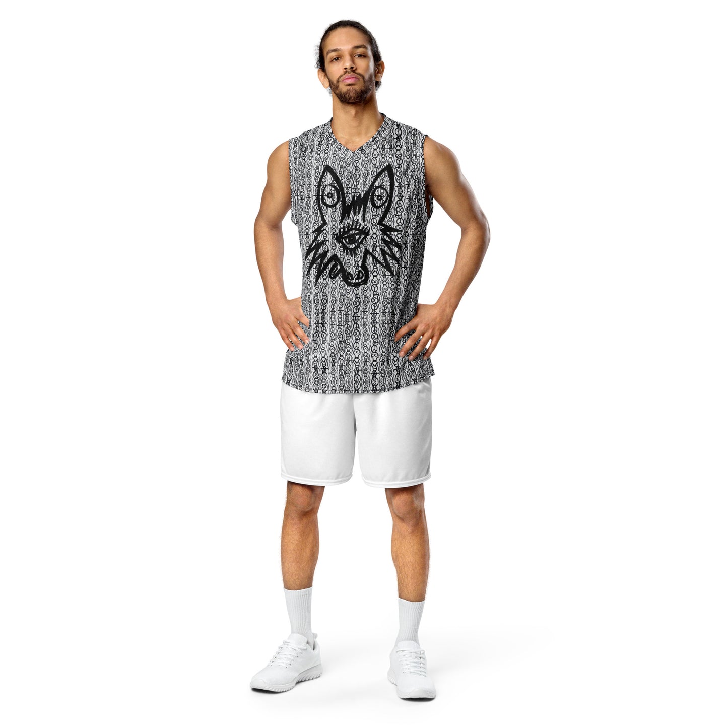 Recycled unisex basketball jersey