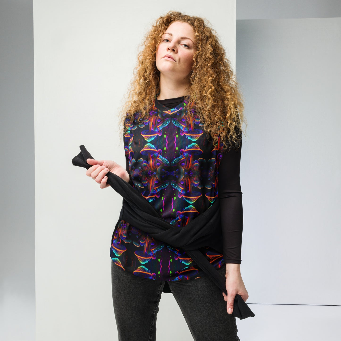 Recycled unisex basketball jersey
