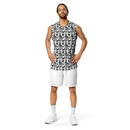 Recycled unisex basketball jersey