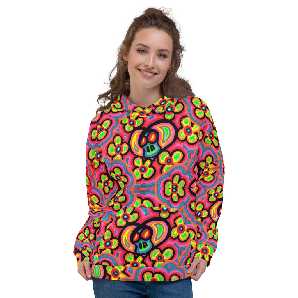 Flower skull Unisex Hoodie