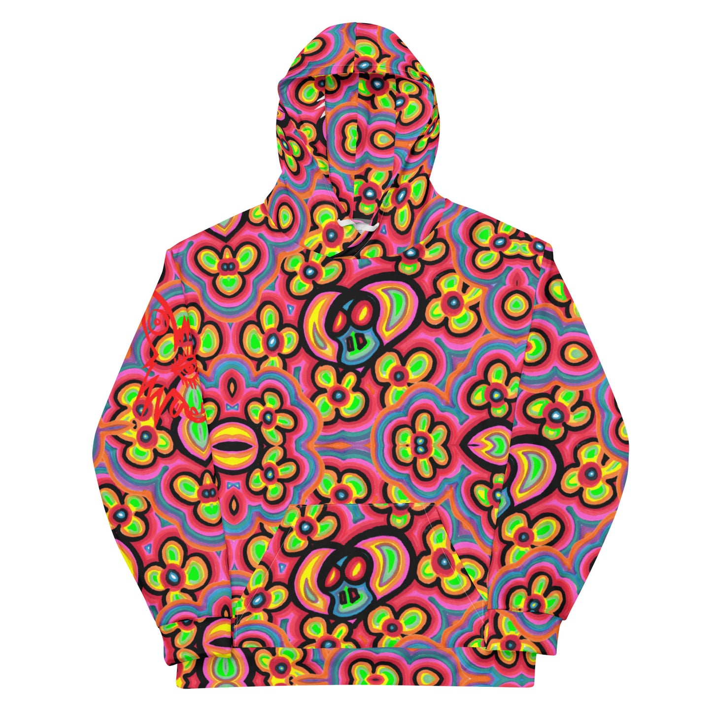 Flower skull Unisex Hoodie
