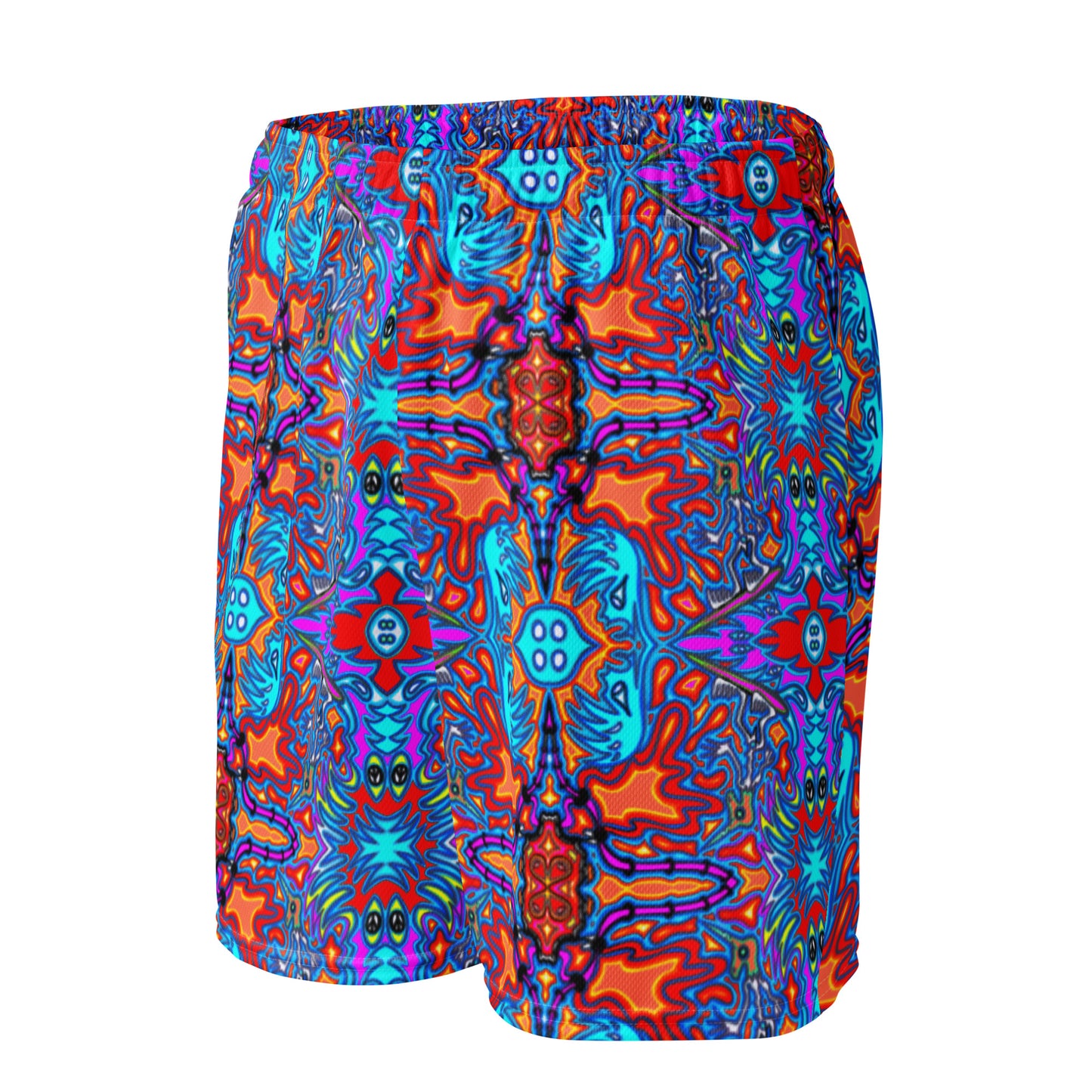 Blue surfer Unisex mesh shorts