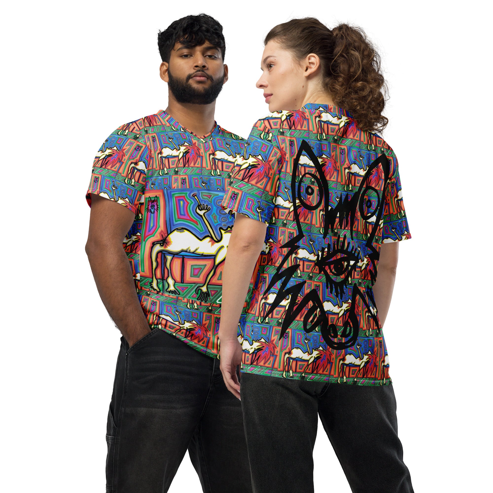 Recycled unisex sports jersey