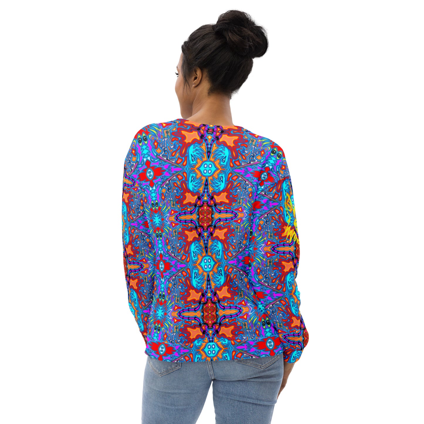 electro blue 1eyewolf Unisex Sweatshirt