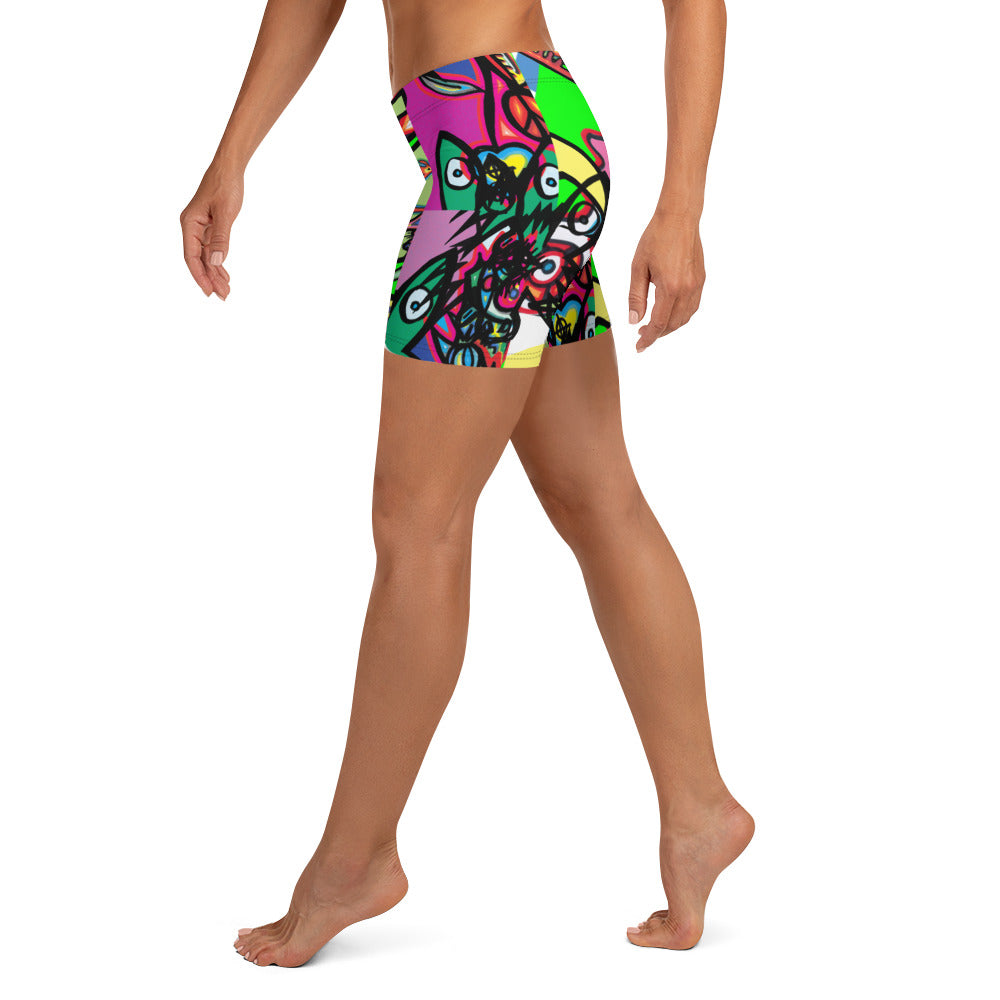 Cartoon inspired 1eyewolf Shorts