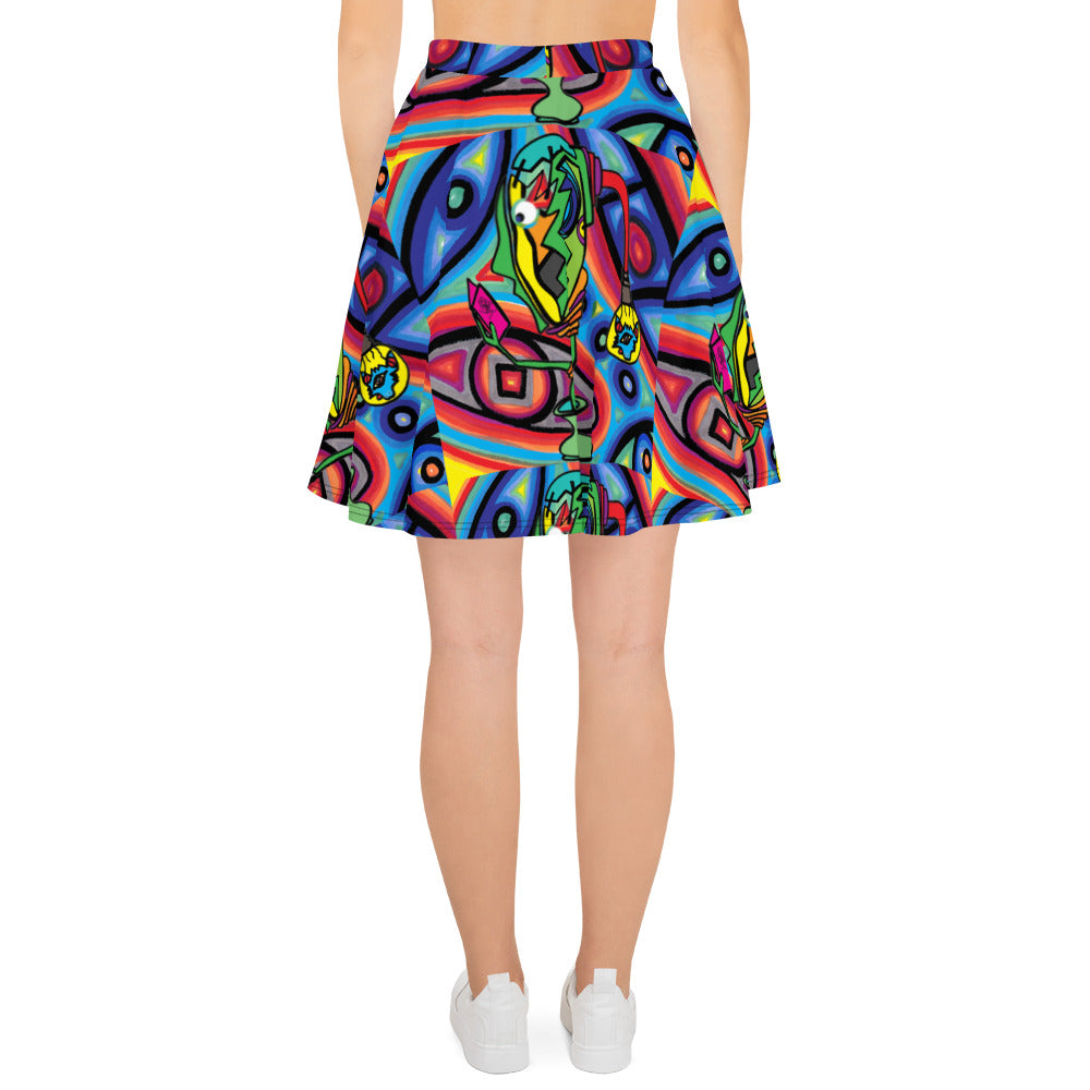 Book work Skater Skirt