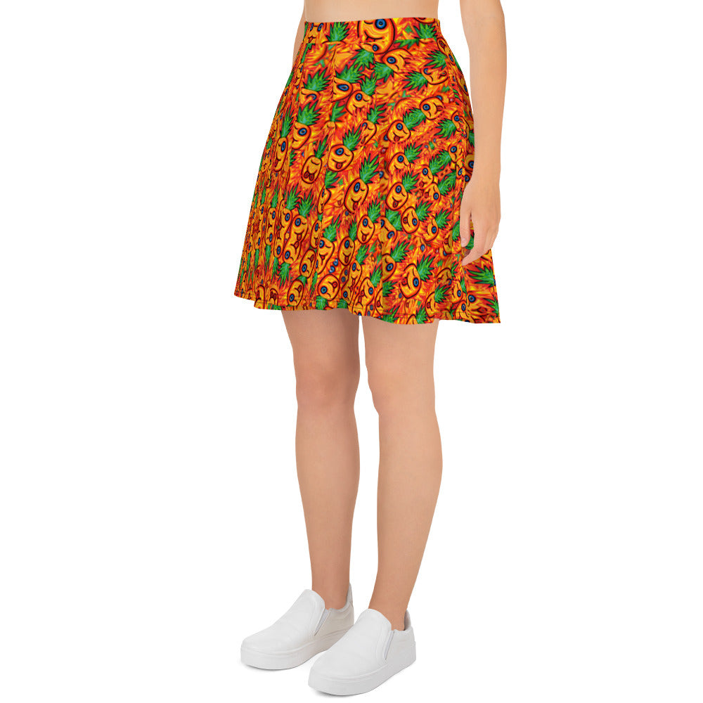 Pineapple Skater Skirt