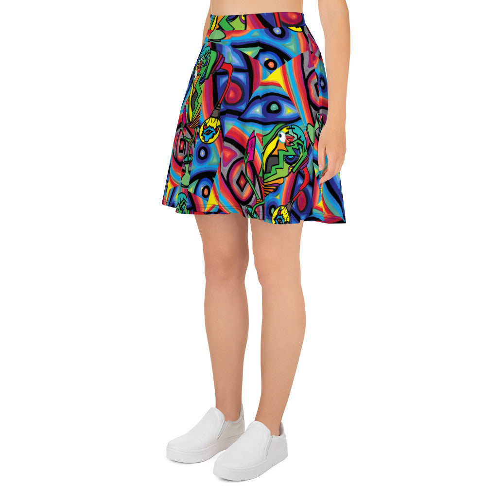 Book work Skater Skirt