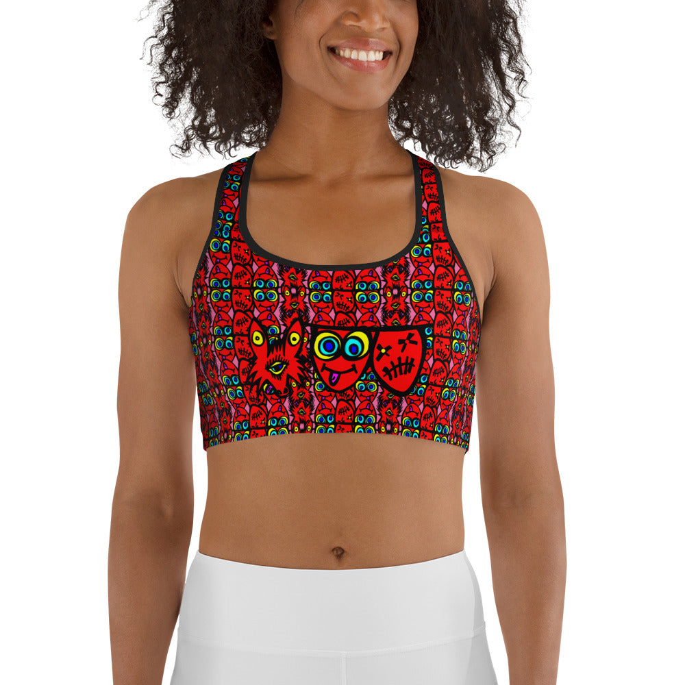 3 blind wolf Sports bra
