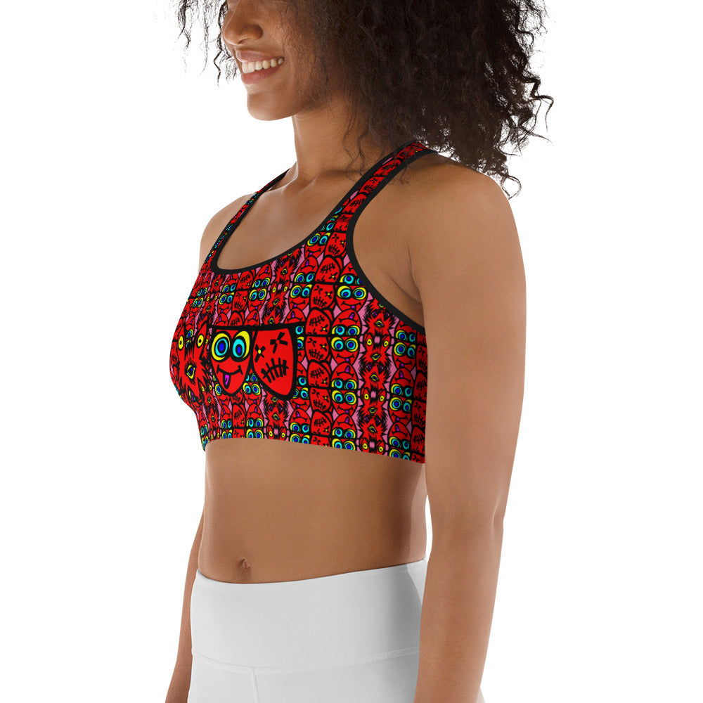 3 blind wolf Sports bra