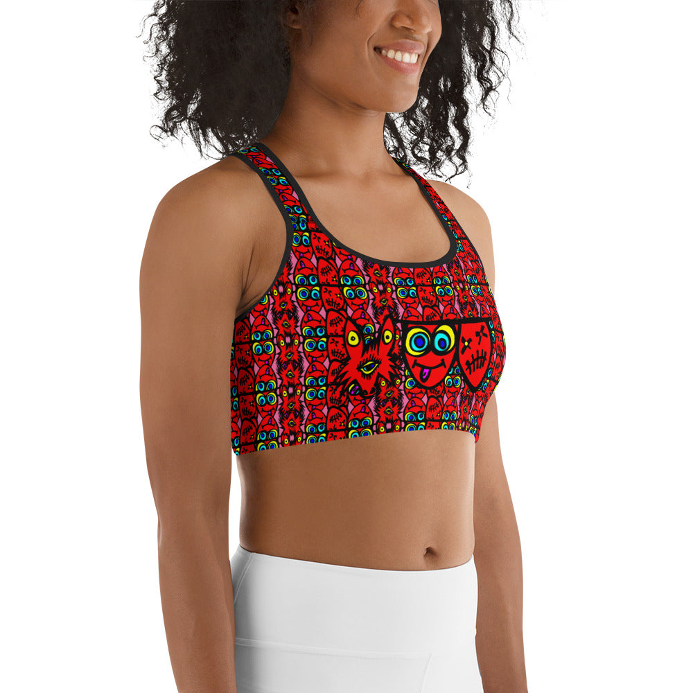 3 blind wolf Sports bra