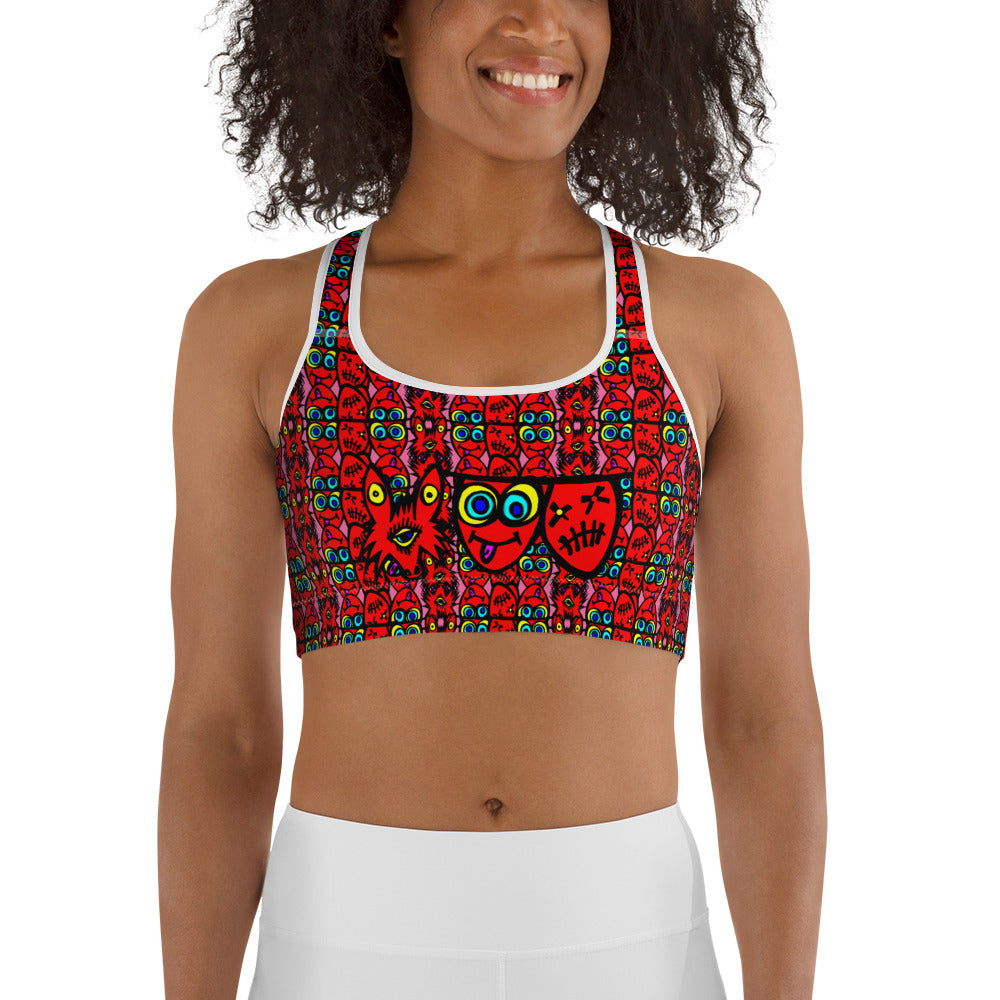 3 blind wolf Sports bra