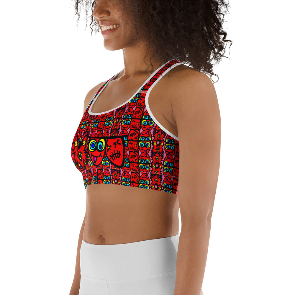 3 blind wolf Sports bra