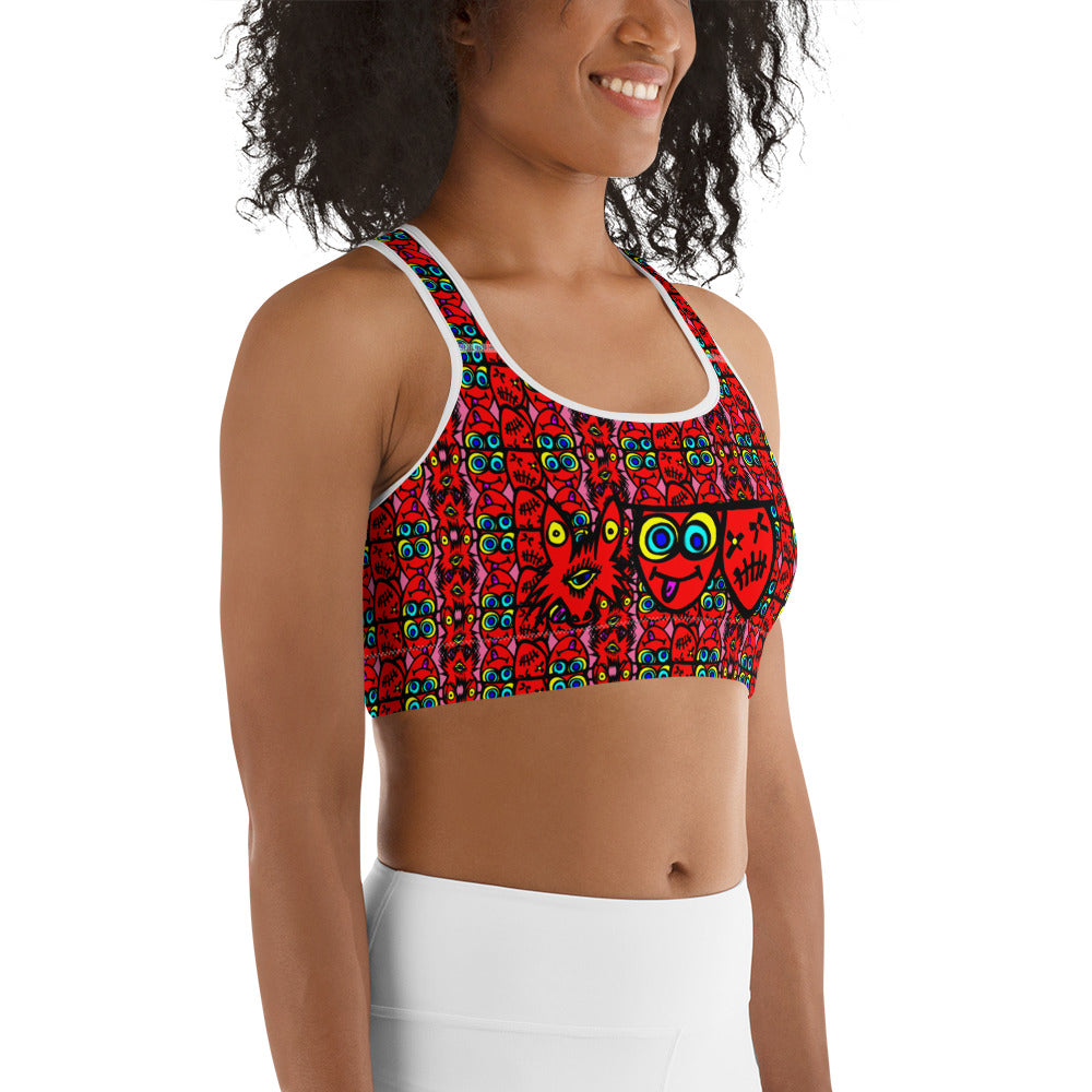 3 blind wolf Sports bra