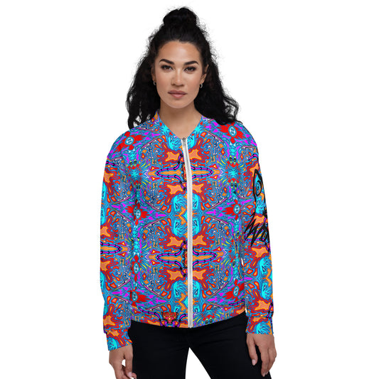 Blue surfer Unisex Bomber Jacket