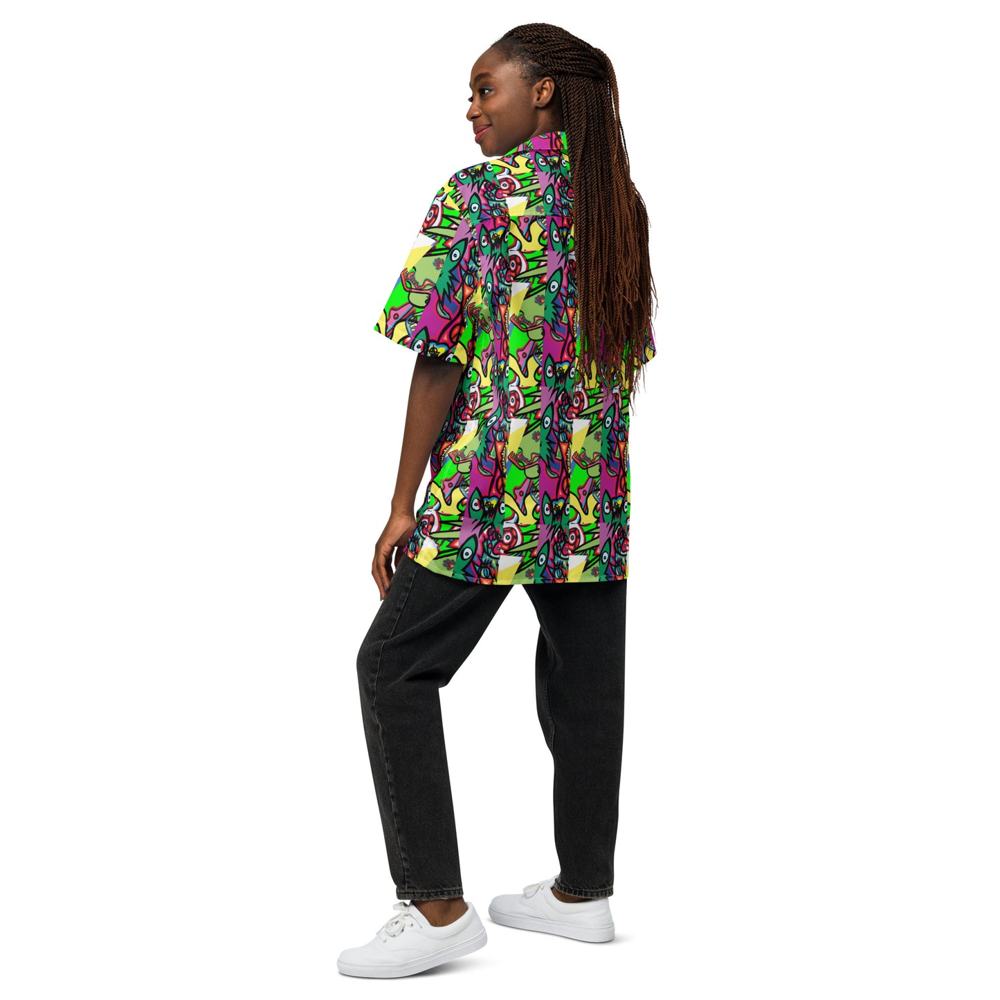 1eyewolf party Unisex button shirt