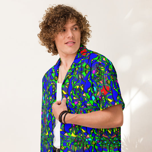 Frogger Unisex button shirt