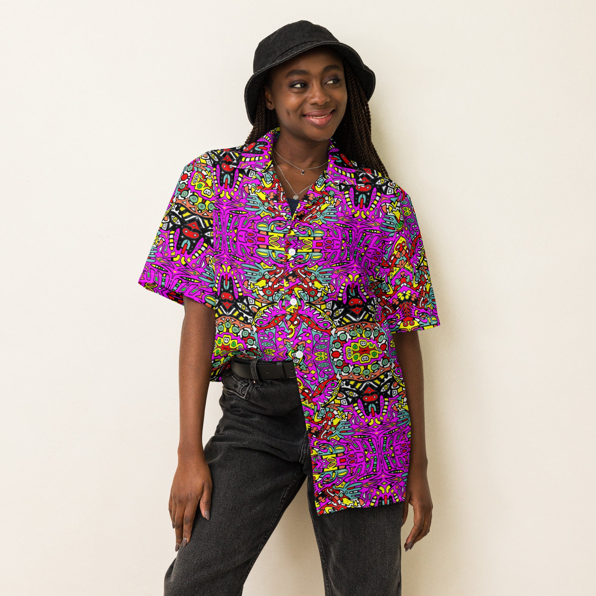 retro 1 Unisex button shirt