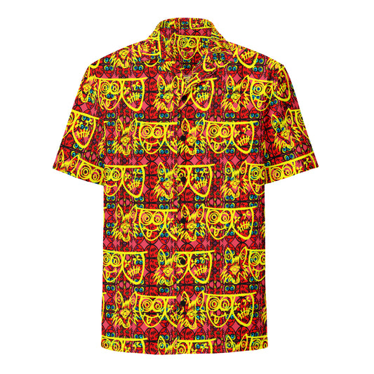 3 blind wolf Unisex button shirt