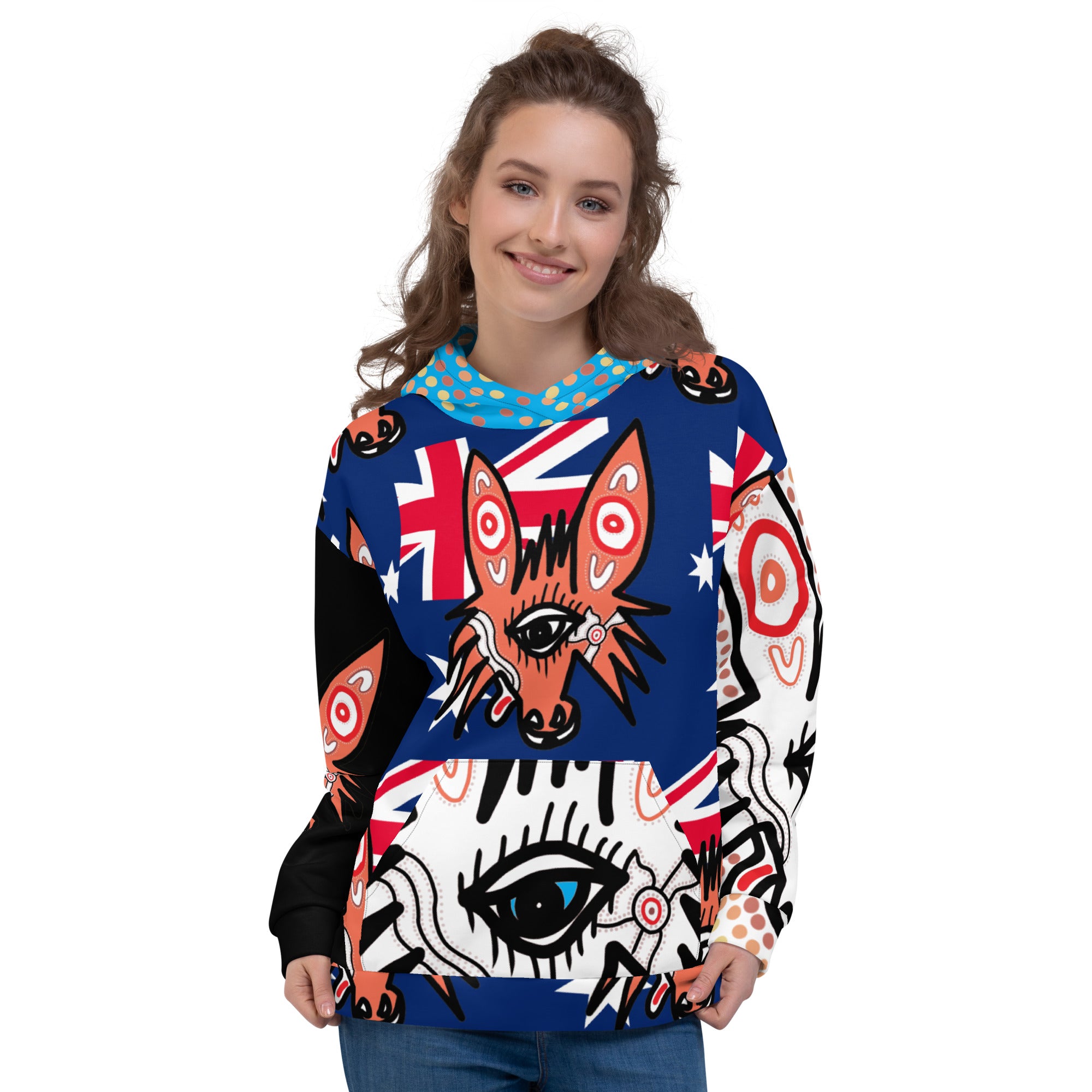 Aussie blended wolf hoodie