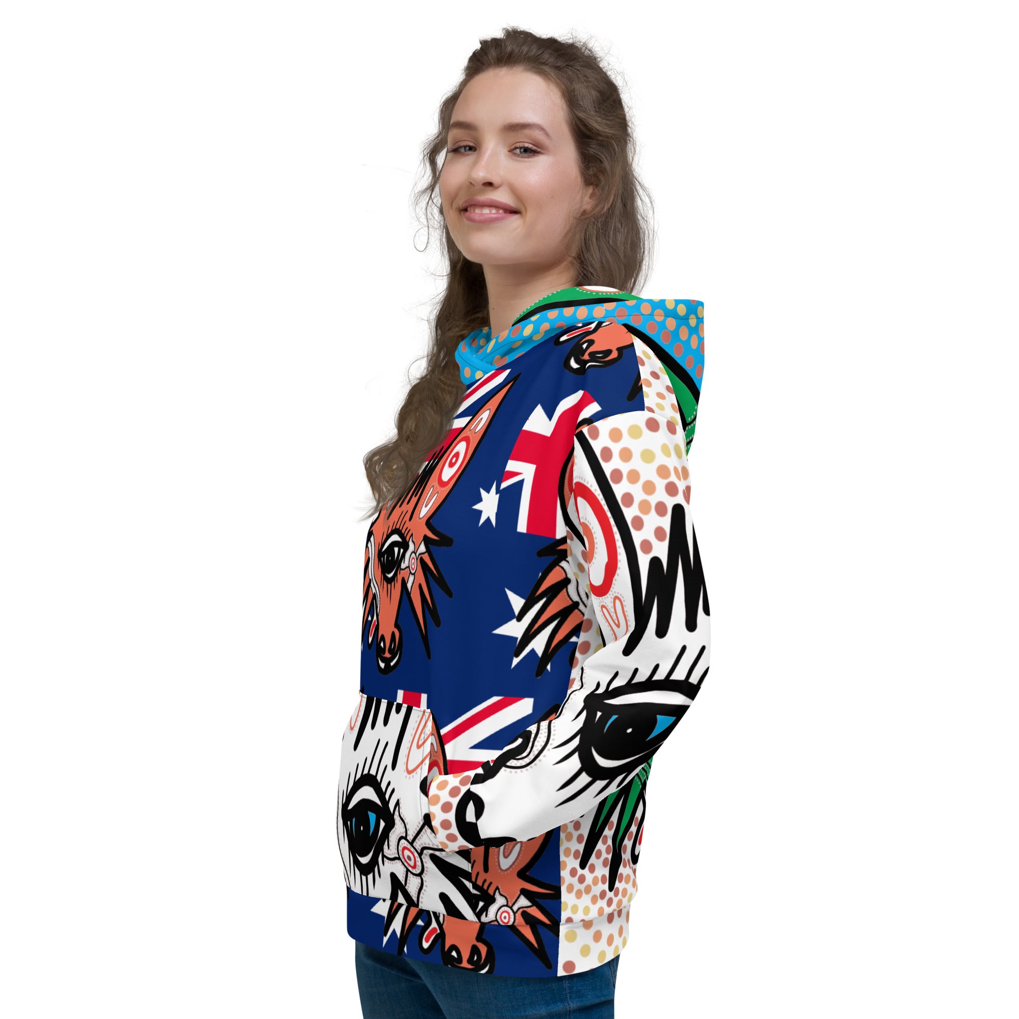 Aussie blended wolf hoodie