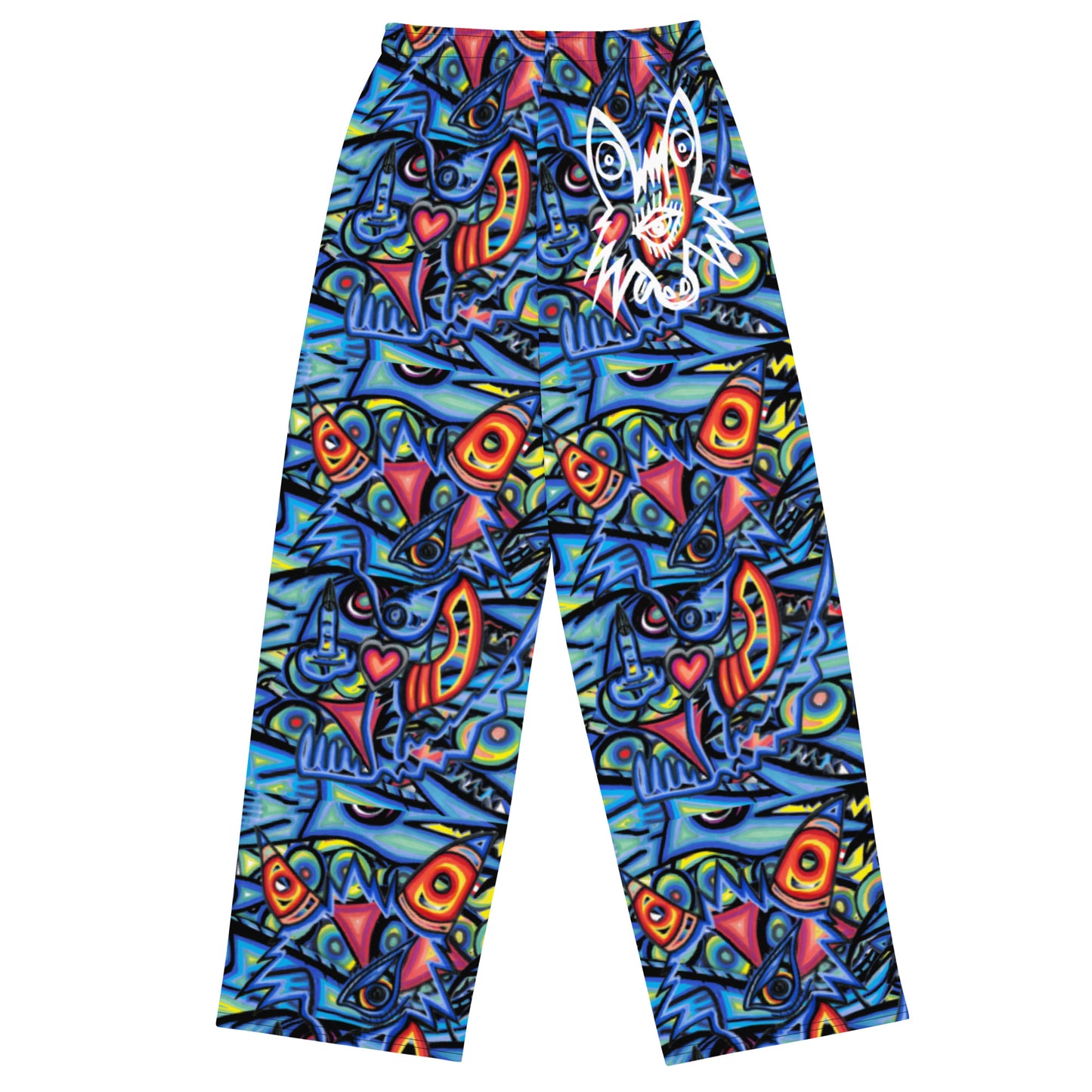 Gone Fishing unisex wide-leg pants