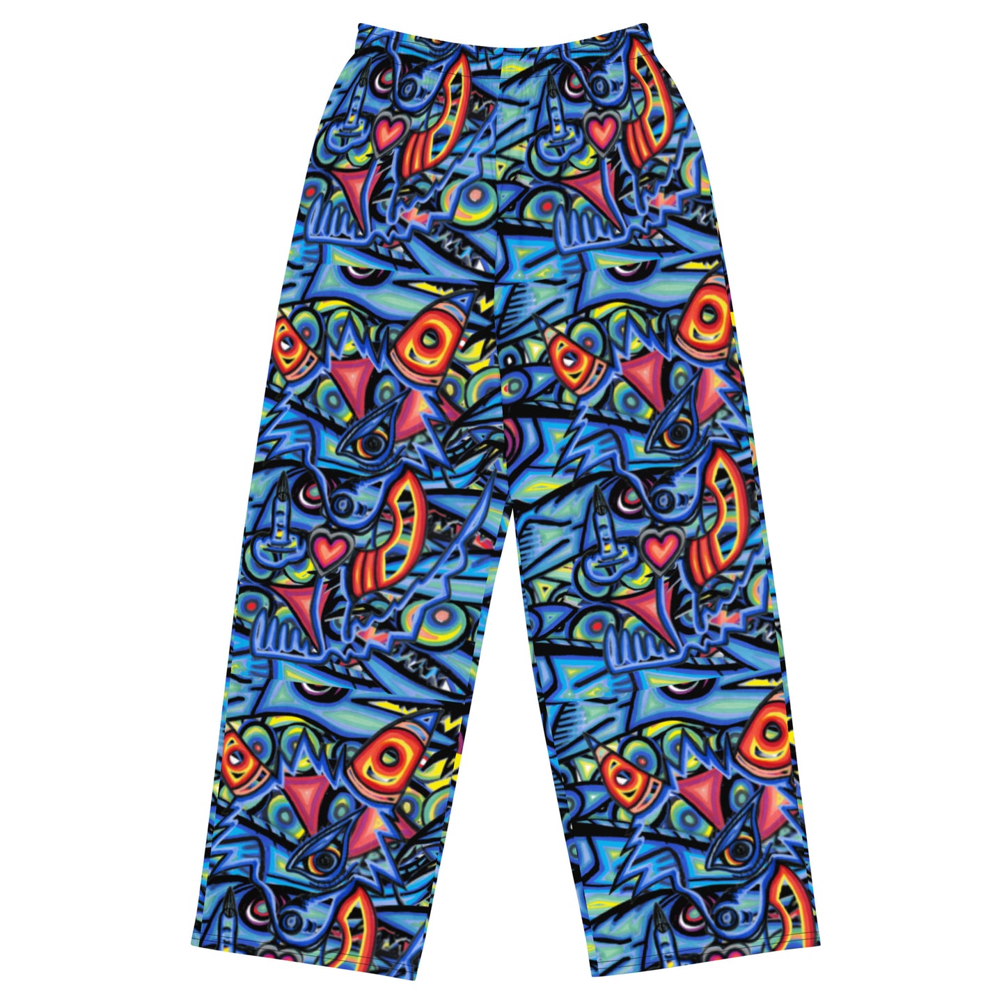 Gone Fishing unisex wide-leg pants
