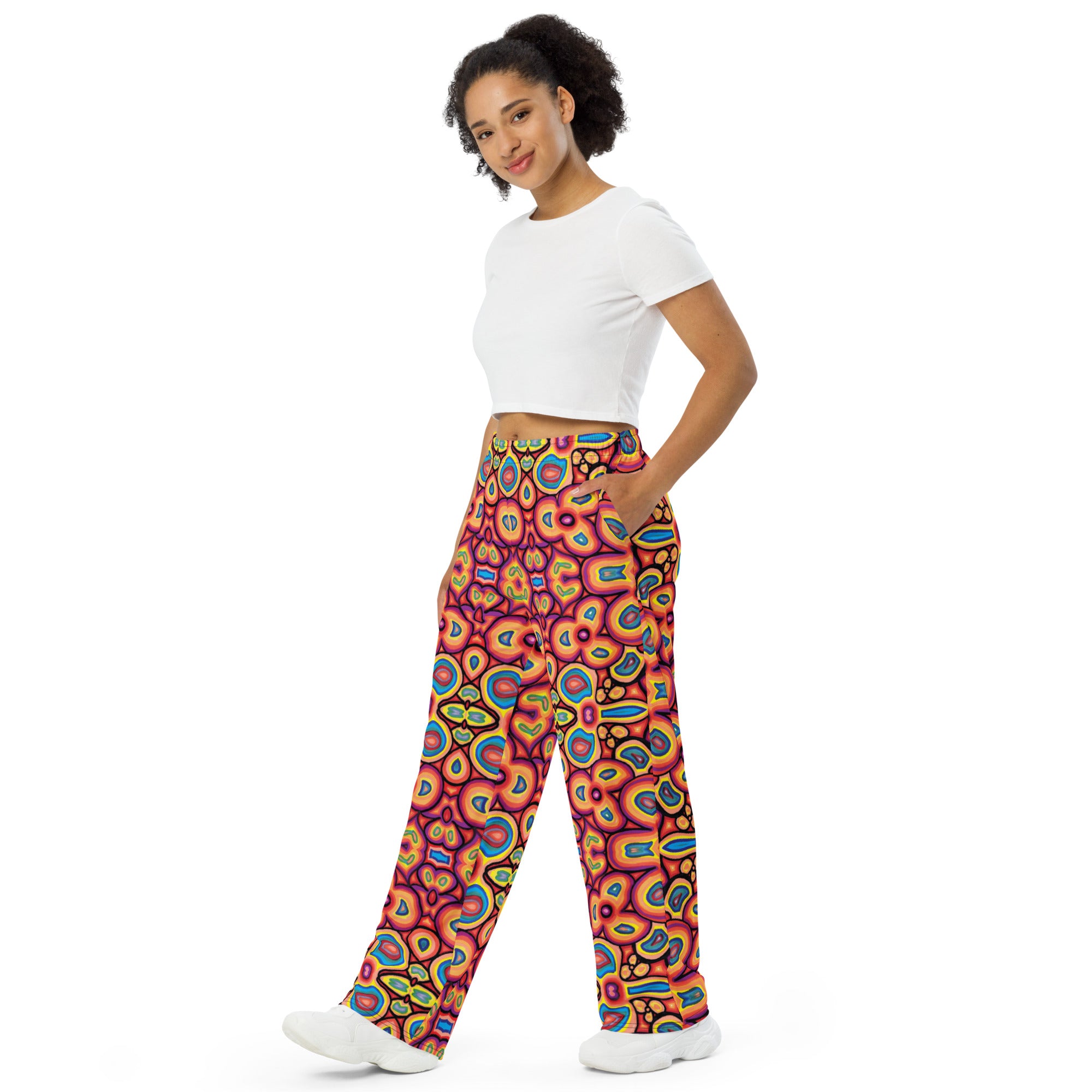 Spore unisex wide-leg pants