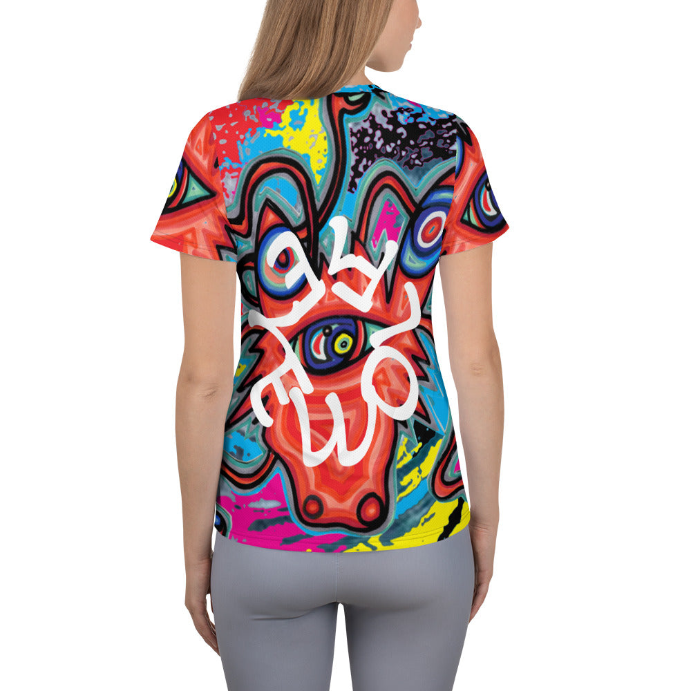All-Over Print Women's Athletic T-shirt
